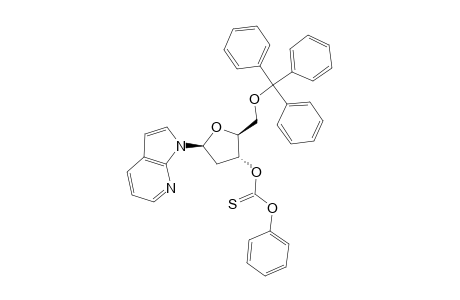 1-{2-DEOXY-3-O-[PHENOXY-(THIOCARBONYL)-5-O-(TRIPHENYLMETHYL)-BETA-D-ERYTHRO-PENTOFURANOSYL}-1H-PYRROLO-[2,3-B]-PYRIDINE