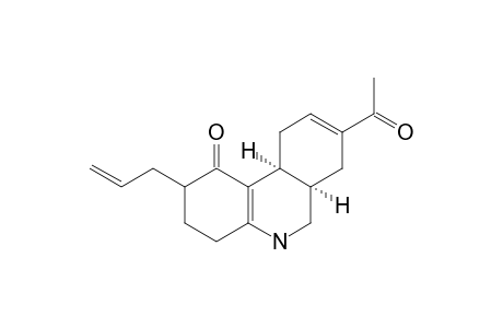 .delta.(4a,10b),.delta.(8)-8-Acetyl-2-allyl-1-oxodecahydrophenanthridine
