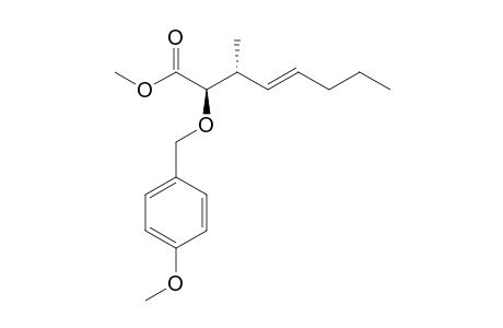Methyl (E)-(2R,3R)-2-(4-methoxybenzyloxy)-3-methyloct-4-enoate