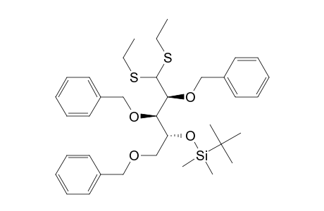 D-Arabinose, 4-O-[(1,1-dimethylethyl)dimethylsilyl]-2,3,5-tris-O-(phenylmethyl)-, diethyl mercaptal