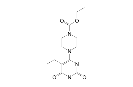 6-(4-ETHOXYCARBONYL-1-PIPERAZINYL)-5-ETHYLURACIL