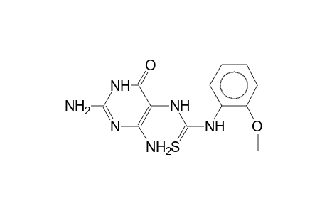 1-(2,4-Diamino-1,6-dihydro-6-oxo-pyrimidin-5-yl)-3-(2-methoxy-phenyl)-thiourea