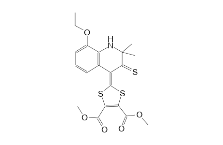 1,3-dithiole-4,5-dicarboxylic acid, 2-(8-ethoxy-2,3-dihydro-2,2-dimethyl-3-thioxo-4(1H)-quinolinylidene)-, dimethyl ester