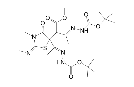 5-[N-[2-(tert-Butoxycarbonylazo)-1-(methoxycarbonyl)propyl]]-5-[N-[1-(tert-butoxycarbonyl)azo]ethyl]-2-(methylimino)-3-methylthiazolidin-4-one