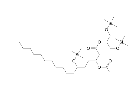 bis[(Trimethylsilyl)oxymethyl]methyl 3-acetoxy-6-[(trimethylsilyl)oxy]-octadecanoate