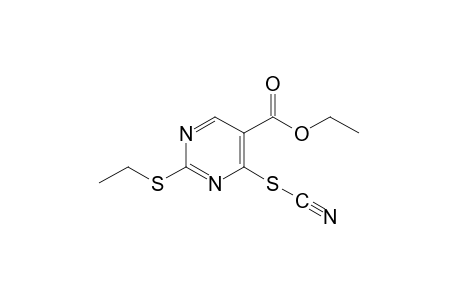 2-(ethylthio)-6-thiocyano-5-pyrimidinecarboxylic acid, ethyl ester