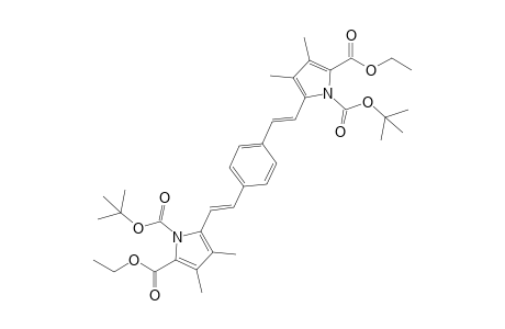 (E,E)-1,4-Bis[2'-(1"-tert-butoxycarbonyl-3",4"-dimethyl-5"-ethoxycarbonyl[1H]pyrrol-2"-yl)vinyl]benzene