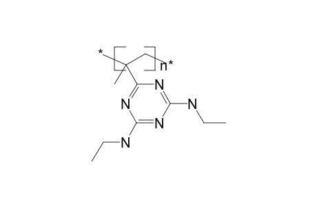 Poly[2,4-bis(ethylamino)-6-isopropenyl-1,3,5-triazine]