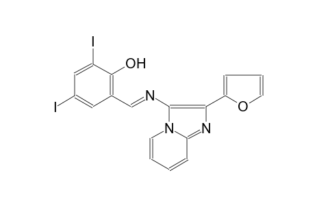 2-((E)-{[2-(2-furyl)imidazo[1,2-a]pyridin-3-yl]imino}methyl)-4,6-diiodophenol