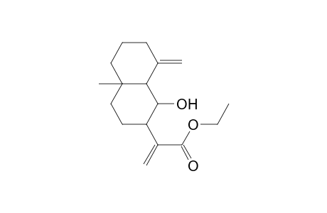 2-Naphthaleneacetic acid, decahydro-1-hydroxy-4a-methyl-.alpha.,8-bis(methylene)-, ethyl ester, [1S-(1.alpha.,2.beta.,4a.beta.,8a.alph a.)]-