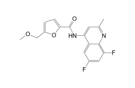 2-furancarboxamide, N-(6,8-difluoro-2-methyl-4-quinolinyl)-5-(methoxymethyl)-