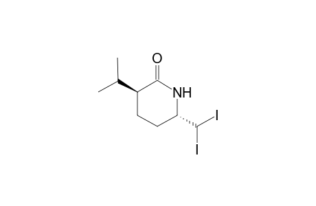 (3S*,6S*)-6-(Diiodomethyl)-3-isopropylpiperidin-2-one