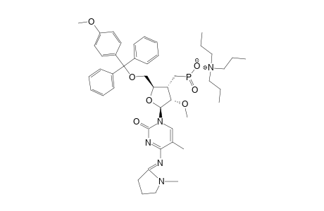 3'-DEOXY-3'-C-[(HYDROXYPHOSPHINYL)-METHYL]-5'-O-(4-METHOXYTRITYL)-2'-O-METHYL-4-N-(N-METHYLPYRROLIDIN-2-YLIDENE)-5-METHYLCYTIDINE