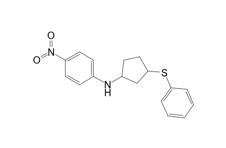 3-(4-Nitrophenylamino)-1-(phenylthio)cyclopentane