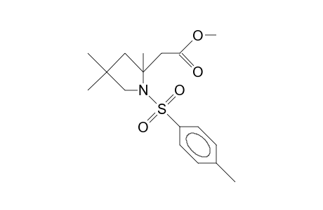 N-Tolysulfonyl-2-methoxycarbonylmethyl-2,4,4-trimethyl-pyrrolidine