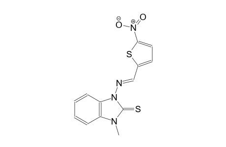 1-methyl-3-{[(E)-(5-nitro-2-thienyl)methylidene]amino}-1,3-dihydro-2H-benzimidazole-2-thione