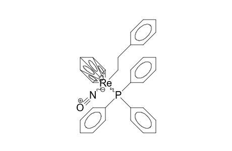 Cyclopentadienyl-(2-phenyl-ethyl)-nitrosyl-triphenylphosphino rhenium