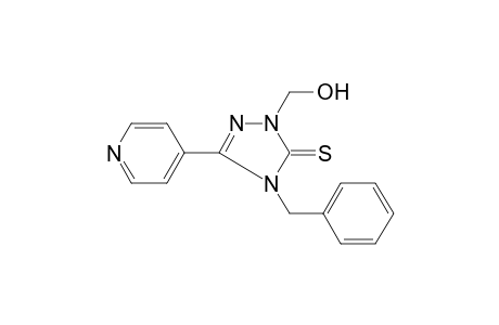 4-Benzyl-2-hydroxymethyl-5-pyridin-4-yl-2,4-dihydro-[1,2,4]triazole-3-thione