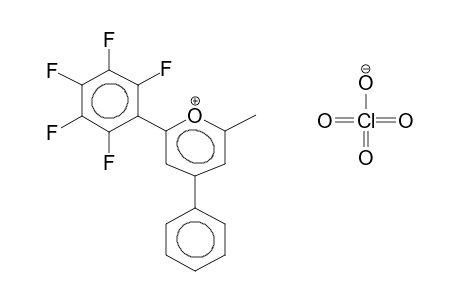 2-METHYL-4-PHENYL-6-PENTAFLUOROPHENYLPYRILIUM PERCHLORATE