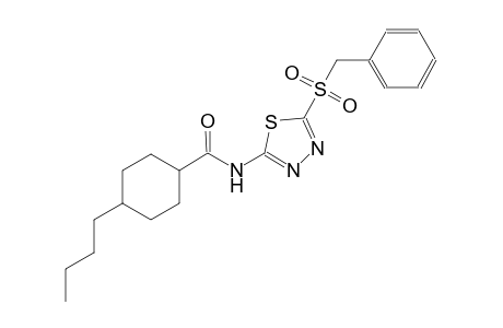 cyclohexanecarboxamide, 4-butyl-N-[5-[(phenylmethyl)sulfonyl]-1,3,4-thiadiazol-2-yl]-