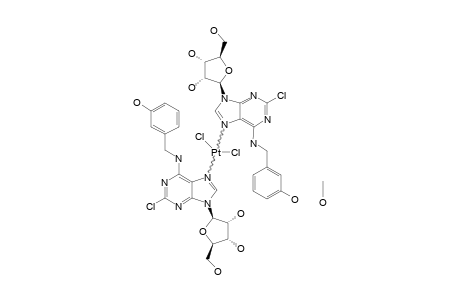 (TRANS)-[PTCL2-[2-CHLORO-N6-(3-HYDROXYBENZYL)-ADENOSINE]2]-3/4CH3OH