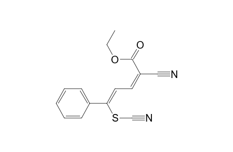 2,4-Pentadienoic acid, 2-cyano-5-phenyl-5-thiocyanato-, ethyl ester, (Z,Z)-