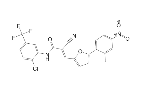 (2E)-N-[2-chloro-5-(trifluoromethyl)phenyl]-2-cyano-3-[5-(2-methyl-4-nitrophenyl)-2-furyl]-2-propenamide