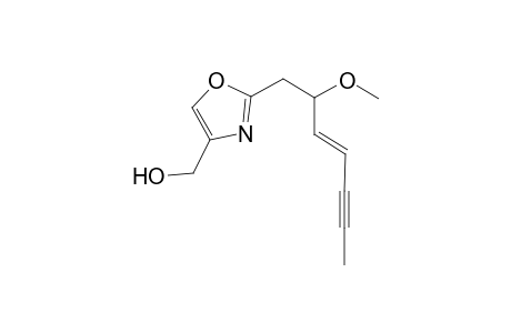 4-Hydroxymethyl-2-[(3'E)-2'-methoxyhept-3'-en-5'-yn-1'-yl]-1,3-oxazole