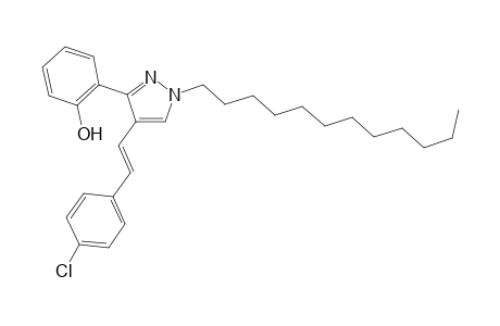 (E)-4-(4-Chlorostyryl)-1-dodecyl-3-(2-hydroxyphenyl)-1H-pyrazole