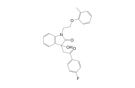 2H-indol-2-one, 3-[2-(4-fluorophenyl)-2-oxoethyl]-1,3-dihydro-3-hydroxy-1-[2-(2-methylphenoxy)ethyl]-