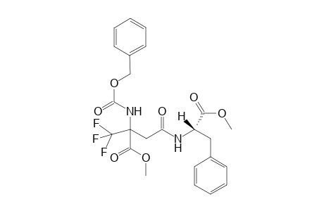 Methyl N-benzyloxycarbonyl-2-trifluoromethyl-.beta.-aspartyl-(.alpha.methylester)-S-phenylalaninate isomer