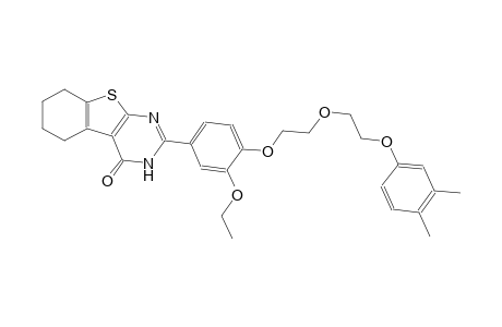 benzo[4,5]thieno[2,3-d]pyrimidin-4(3H)-one, 2-[4-[2-[2-(3,4-dimethylphenoxy)ethoxy]ethoxy]-3-ethoxyphenyl]-5,6,7,8-tetrahydro-