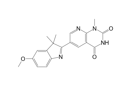 6-(5-Methoxy-3,3-dimethyl-3H-indol-2-yl)-1-methylpyrido[2,3-d]pyrimidine-2,4(1H,3H)-dione