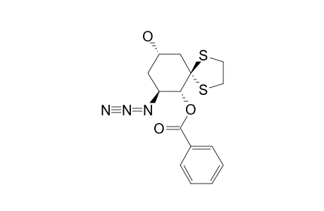 (2S,3R,5R)-3-AZIDO-2-BENZOYLOXY-5-HYDROXY-CYCLOHEXANONE-ETHYLENE-DITHIOACETAL