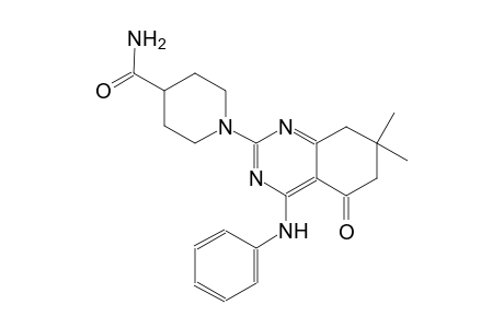 4-piperidinecarboxamide, 1-[5,6,7,8-tetrahydro-7,7-dimethyl-5-oxo-4-(phenylamino)-2-quinazolinyl]-