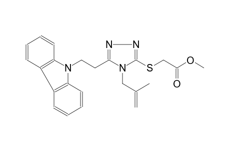 methyl {[5-[2-(9H-carbazol-9-yl)ethyl]-4-(2-methyl-2-propenyl)-4H-1,2,4-triazol-3-yl]sulfanyl}acetate