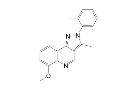2-(2-Methylphenyl)-3-methyl-6-methoxypyrazolo[4,3-c]quinoline