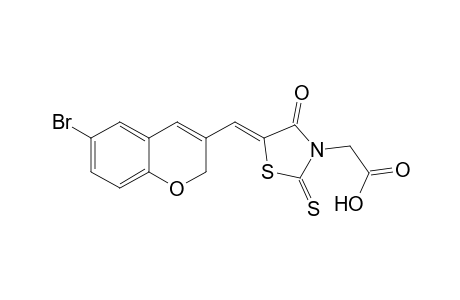 (Z)-2-(5-((6-bromo-2H-chromen-3-yl)methylene)-4-oxo-2-thioxothiazolidin-3-yl)acetic acid