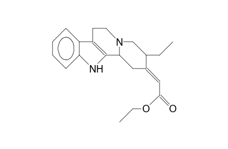 (E,3R,12BS)-3-ethyl-1,2,3,4,6,7,12,12b-octahydro-indolo(2,3-A)quinolizin-2-ylidene-acetic acid, ethyl ester