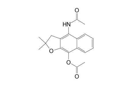 4-Acetylamino-9-acetoxy-2,3-dihydro-2,2-dimethylnaphtho[2,3-b]furan