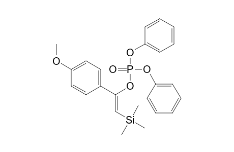 (Z)-1-(4-methoxyphenyl)-2-(trimethylsilyl)vinyl diphenyl phosphate
