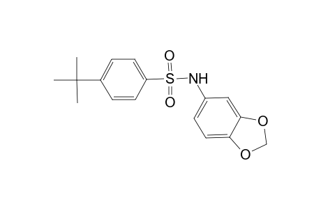 Benzenesulfonamide, N-(1,3-benzodioxol-5-yl)-4-(1,1-dimethylethyl)-