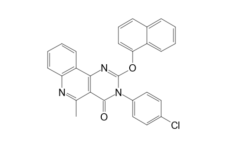 3-(4-Chlorophenyl)-5-methyl-2-(naphthalen-1-yloxy)pyrimido-[5,4-c]quinolin-4(3H)-one