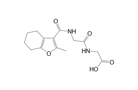 [(([(2-Methyl-4,5,6,7-tetrahydro-1-benzofuran-3-yl)carbonyl]amino)acetyl)amino]acetic acid