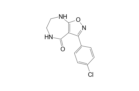 3-(p-Chlorophenyl)-5,6,7,8-tetrahydro-isoxazolo[5,4-e](1,4)-diazepin-4-one