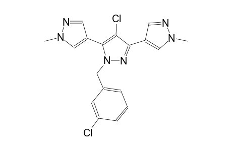 4'-chloro-1'-(3-chlorobenzyl)-1,1''-dimethyl-1H,1'H,1''H-4,3':5',4''-terpyrazole