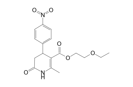 2-Ethoxyethyl 6-methyl-4-(4-nitrophenyl)-2-oxidanylidene-3,4-dihydro-1H-pyridine-5-carboxylate