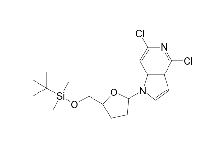 tert-butyl-[[5-(4,6-dichloropyrrolo[3,2-c]pyridin-1-yl)oxolan-2-yl]methoxy]-dimethylsilane