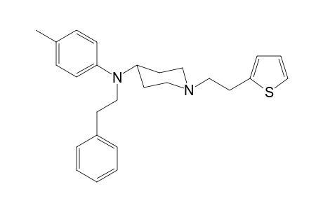 N-4-Methylphenyl-N-(2-phenylethyl)-1-[2-(thiophen-2-yl)ethyl]piperidin-4-amine