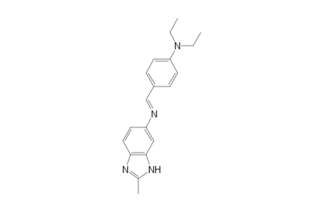 Benzimidazole, 6-(4-diethylaminobenzylidenamino)-2-methyl-